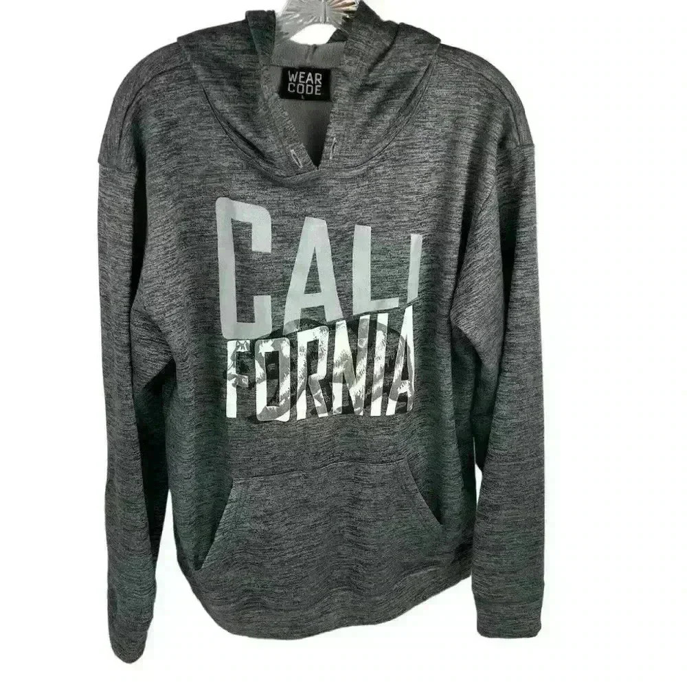 Wear Code Men's Gray California Pullover‎ Hoodie Size Large
